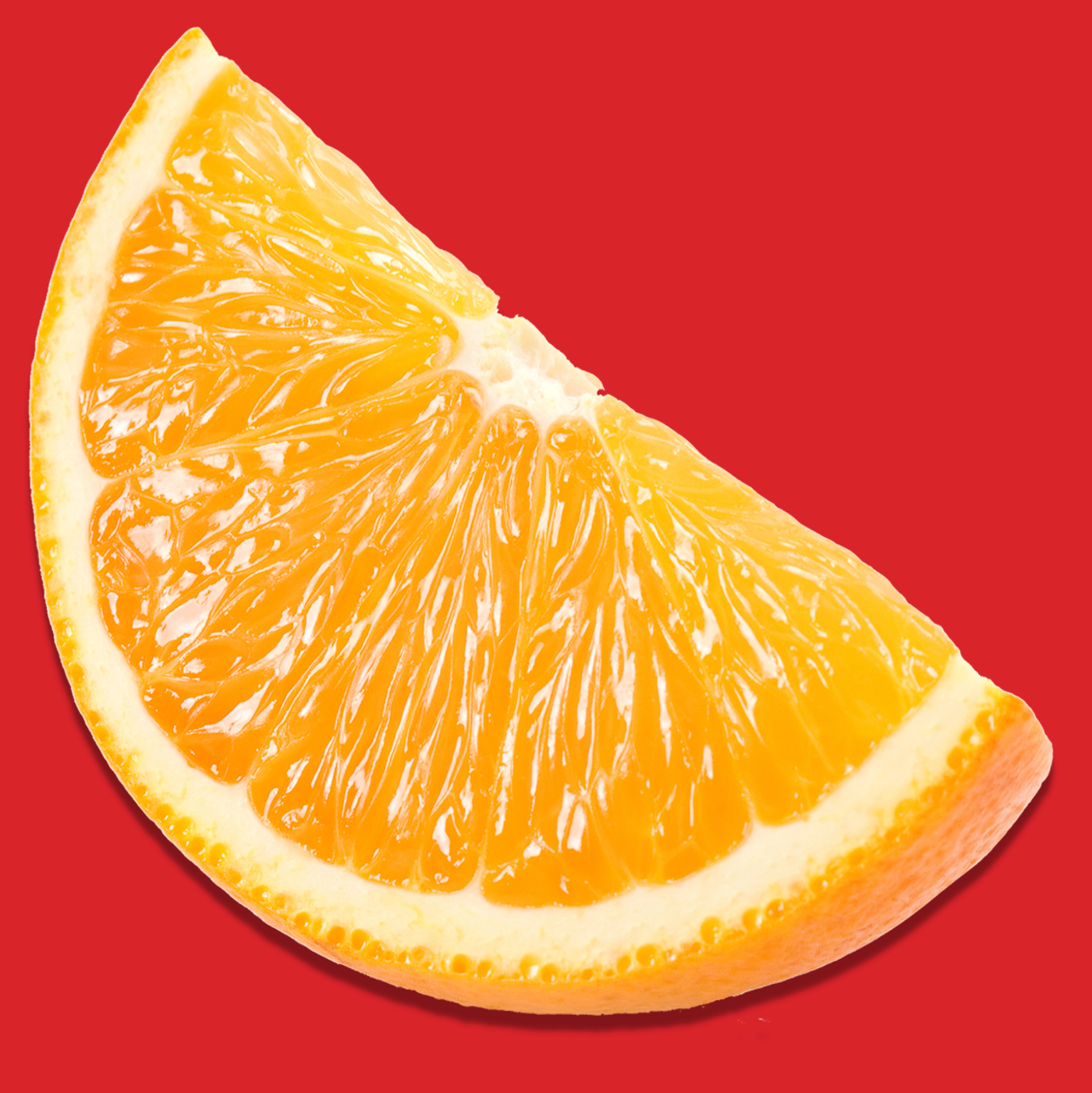 Eine leckere und frische Orange.