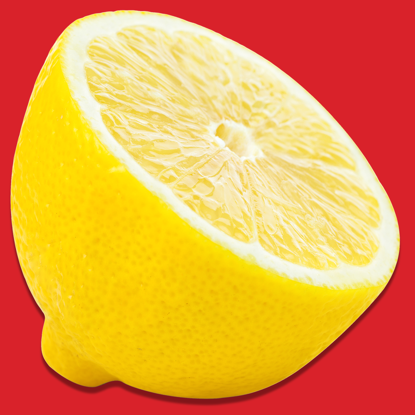 Eine leckere und frische Zitrone